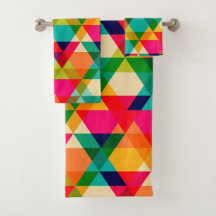 Mutiges buntes helles geometrisches Dreieck-Muster
