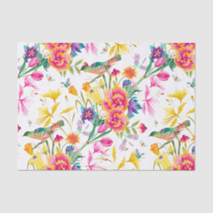 Mutiges buntes Sommer-Muster Seidenpapier