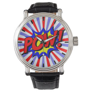 Mutiges Comic-Ähnliches KRIEGSGEFANGEN! Pop-Kunst Armbanduhr