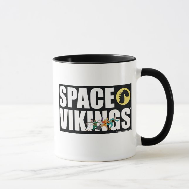 Mutiges Gesichts-Tasse Raum-Wikinger Tasse (Rechts)