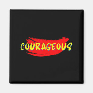 Mutiges Inspirierendes Motivierendes Zitat Glaube Magnet
