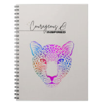 Mutiges & Inspiriertes Kosmisches Leopard-Notizbuc