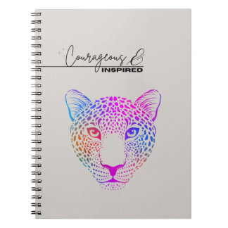Mutiges & Inspiriertes Kosmisches Leopard-Notizbuc Notizblock