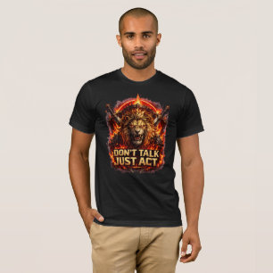 Mutiges Löwen-Motivations-T-Shirt T-Shirt