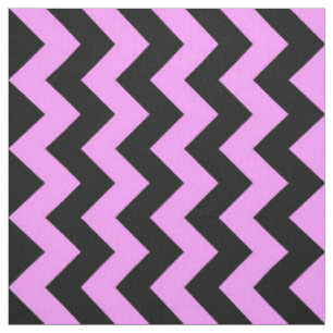 Mutiges rosa und schwarzer Zickzack-geometrisches Stoff