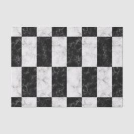 Mutiges Schwarzweiss-Marmormuster Seidenpapier