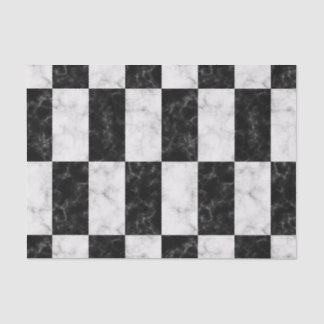 Mutiges Schwarzweiss-Marmormuster Seidenpapier