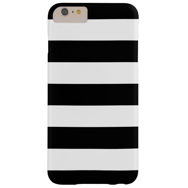 Mutiges Schwarzweiss-Streifen-Muster Case-Mate iPhone Hülle (Rückseite)