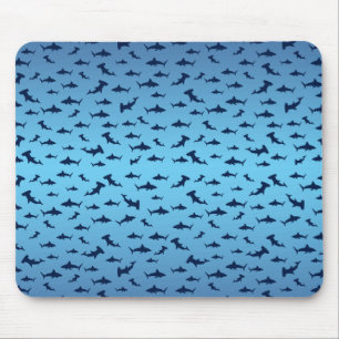Mutilple Hammer Head Sharks Mousepad