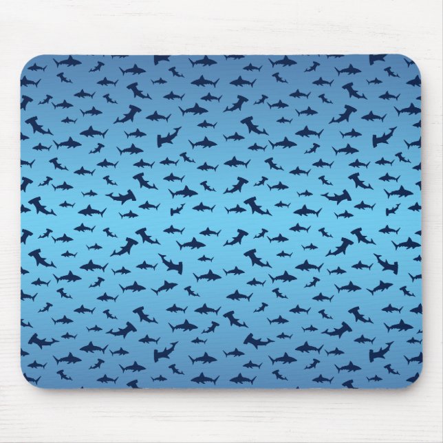 Mutilple Hammer Head Sharks Mousepad (Vorne)
