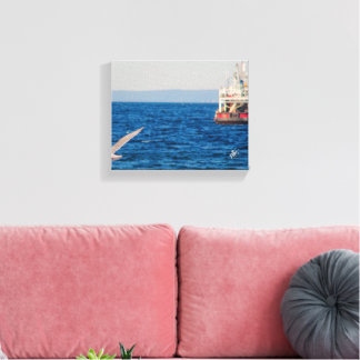 Mutiny Bay Schlepper Vogel Blauwasser-Fotografie Leinwanddruck