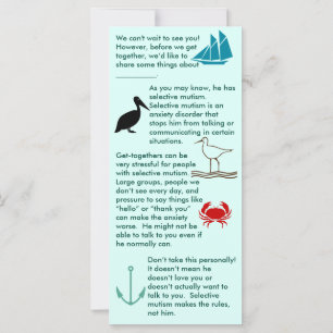 Mutisme Sélectif Rassembler Carte Plat Garçon