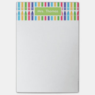 Mutli Farbige Crayons Personalisierte Post-It-Note Post-it Klebezettel