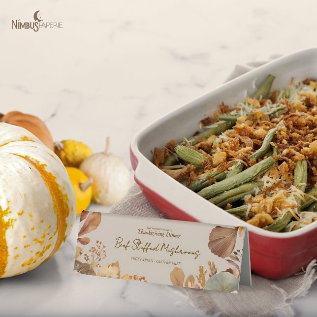 Mutred Florals Erntedank Premium Buffet Sign Tischaufsteller (Von Creator hochgeladen)