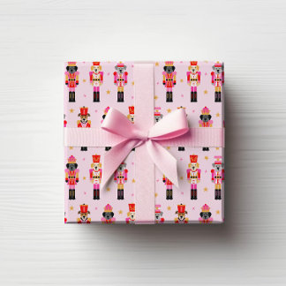 Muttcracker Christmas - Pink Dog Nutcrackers Geschenkpapier