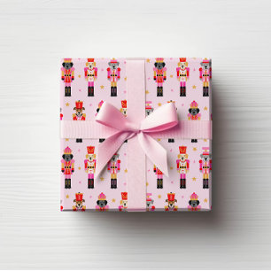 Muttcracker Weihnachten - Rosa Hund Nussknacker Geschenkpapier