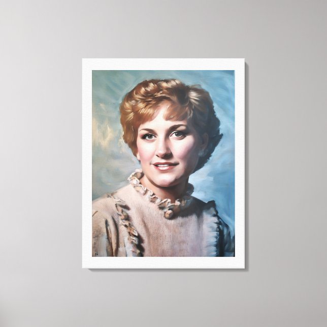 Mutter als Computer-Impasto-Ölgemälde  Leinwanddruck (Vorderseite)