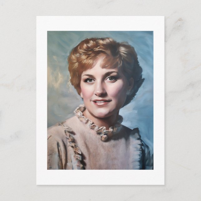 Mutter als Computer-Impasto-Ölgemälde  Postkarte (Vorderseite)
