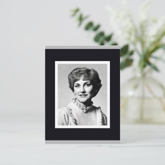 Mutter als Computer-Zeichnungskarte Postkarte (Stehend Vorderseite)