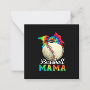 Mutter Art Baseball Mama Birthday Mitteilungskarte