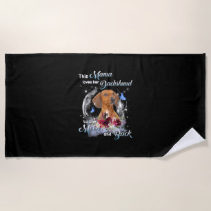 Mutter Art Dackel Mama Birthday Strandtuch