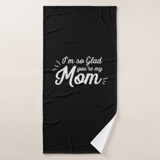 Mutter Art, du bist meine Mama Badehandtuch