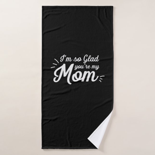 Mutter Art, du bist meine Mama Badehandtuch (Badehandtuch)