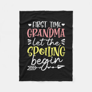 Mutter Art erste Mal Oma Birthday Fleecedecke