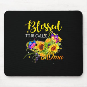 Mutter Art gesegnet, Oma Sonnenblume genannt zu we Mousepad