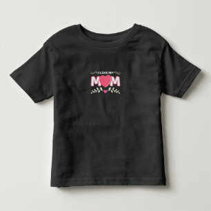 Mutter Art I Liebe Meine Mama Kleinkind T-shirt