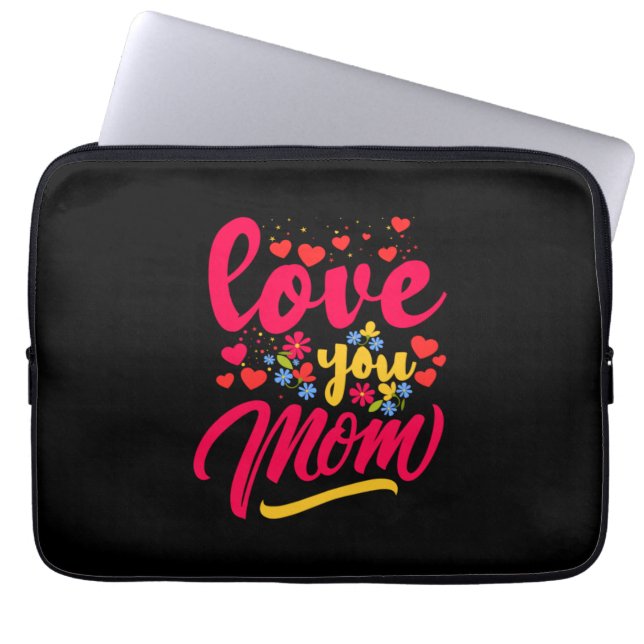 Mutter Art Liebe Sie Mama Laptopschutzhülle (Vorderseite)
