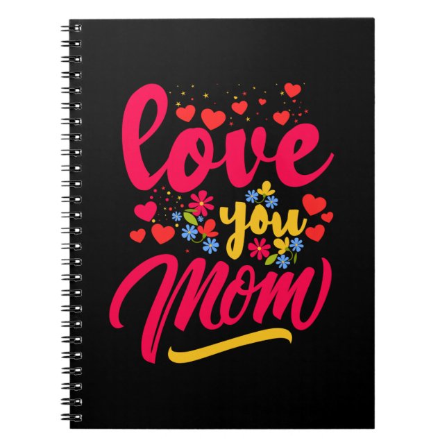Mutter Art Liebe Sie Mama Notizblock (Vorderseite)