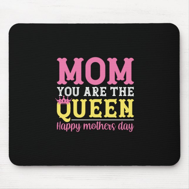 Mutter Art Mama Sie sind die Königin Mousepad (Vorne)