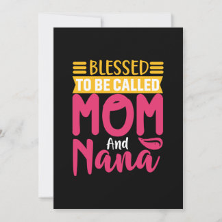 Mutter Art Mama und Nana Einladung