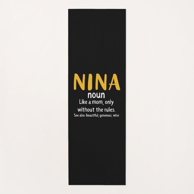 Mutter Art Nina Definition Yogamatte (Vorderseite)