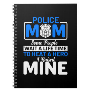 Mutter Art Proud Polizei Mama Notizblock