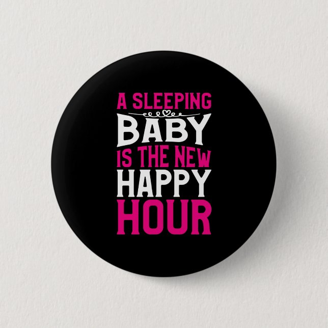 Mutter Art Sleeping Baby ist die neue glückliche S Button (Vorderseite)