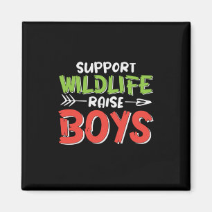 Mutter Art Support Wildlife Raise Boys Magnet