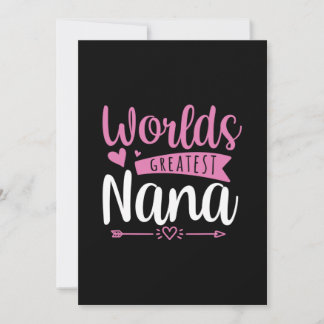 Mutter Art World Beste Nana Einladung