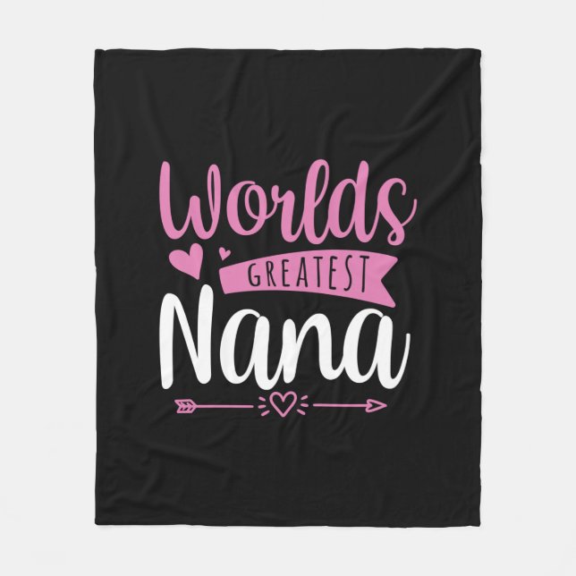 Mutter Art World Beste Nana Fleecedecke (Vorderseite)