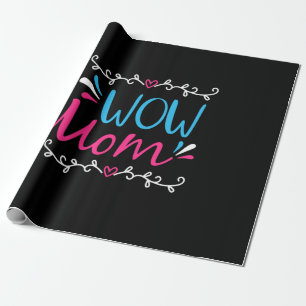 Mutter Art Wow Mama Geschenkpapier