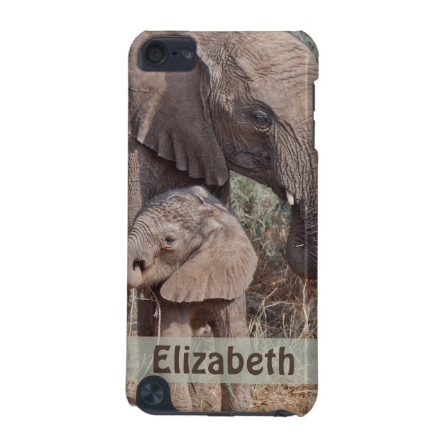 Mutter Baby African Elephant iPod Touch 5G Hülle (Rückseite)