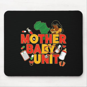 Mutter Baby Einheit Schwarze Krankenschwester Magi Mousepad