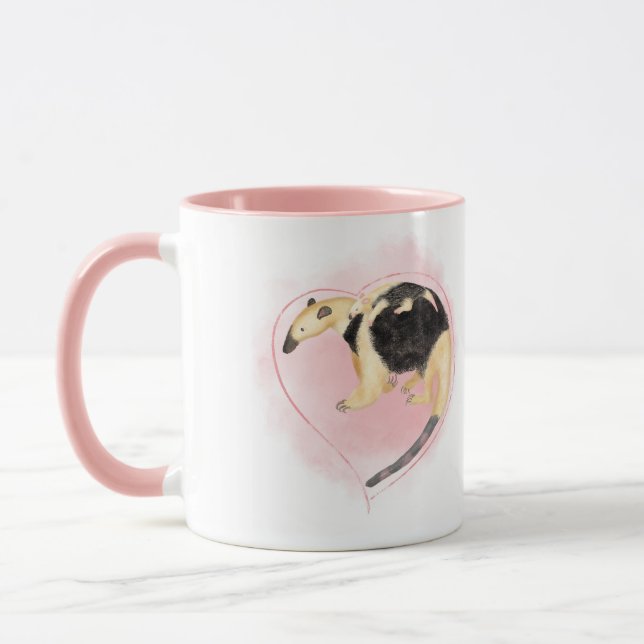 Mutter & Baby Tamandua Anteater Beste Mutter je Ta Tasse (Links)