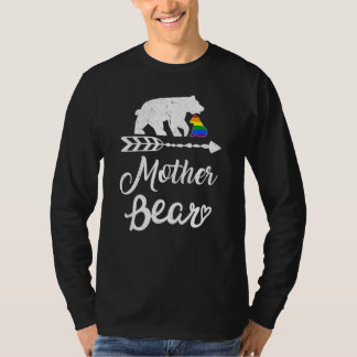 Mutter Bär Lgbt Lgbtq Rainbow Pride Gay Lesbian T-Shirt