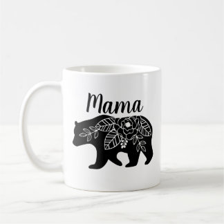 Mutter Bear Mug mit Blumen-Entwurf Kaffeetasse