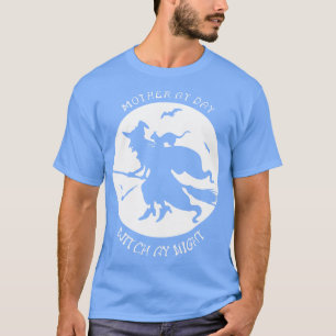 Mutter bei Tag Hexe bei Nacht Witz Witzhemd H T-Shirt