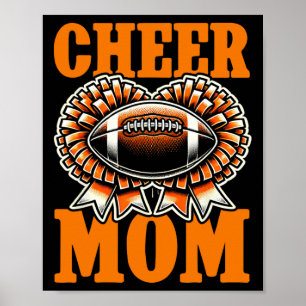 Mutter beider Football Cheerleading Cheer Mutter S Poster