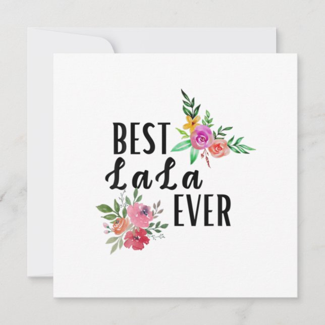 Mutter Best Lala je Geburtstag Einladung (Vorderseite)