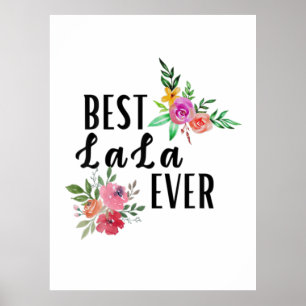 Mutter Best Lala je Geburtstag Poster